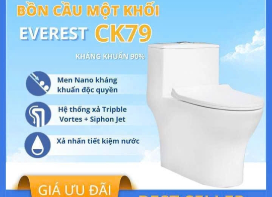 Bồn Cầu Thiên Thanh Everest CK79