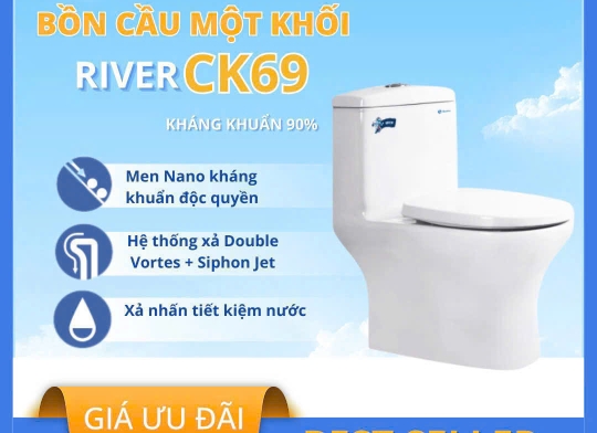 Bồn Cầu Thiên Thanh River CK69